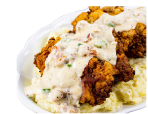 CHICKEN FRIED CHICKEN AND MASHED POTATOES   $18